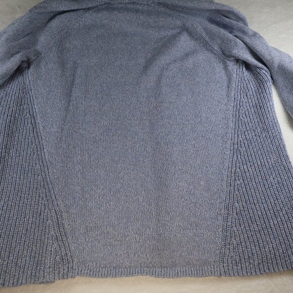 LL Bean Cardigan Sweater  Womens S Cable Knit Light Blue - Picture 6 of 7